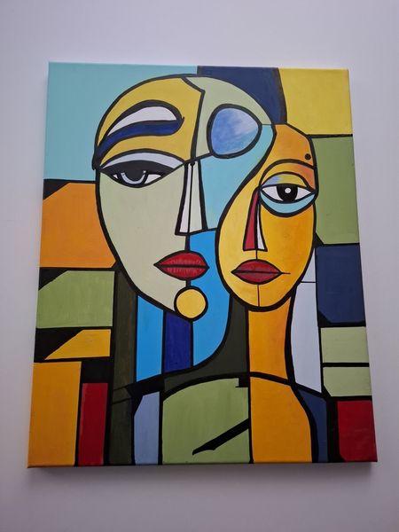 Obraz akrylowy – abstrakcyjny portret