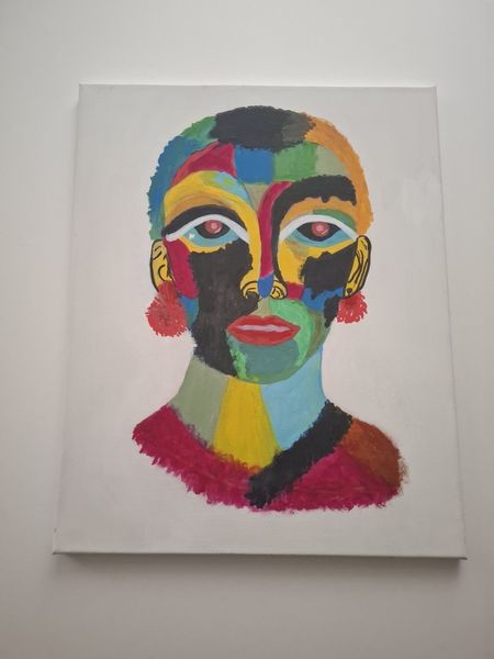 Obraz akrylowy – abstrakcyjny portret